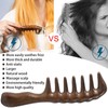Beomeen Wooden Wide Tooth Comb, Large Thicken Natural Sandalwood Hair