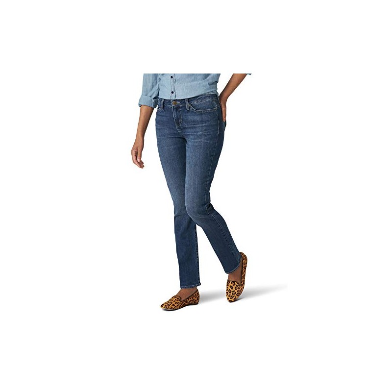 Lee Women's Legendary Mid Rise Straight Leg Jean Seattle 12