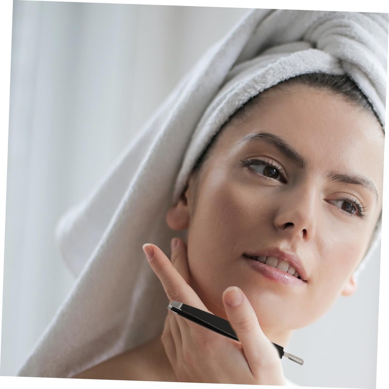 BIUDECO Ergonomic Eyebrow Clip Stainless Steel Brow Tweezer Perfect for