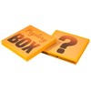 Mystery Gift Box with Lid, Fun Orange Question Mark Design,