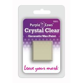 Purple Cows 5201 Encaustic Wax Cube, Crystal Clear