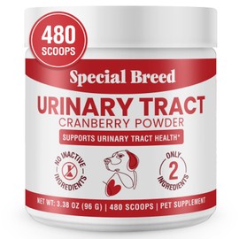 Cranberry for Dogs - 480 Scoops UTI Treatment Powder - Urinary Tract Health Supplement - Bladder Support, Dog UTI, Bladder Stones, Incontinence Support