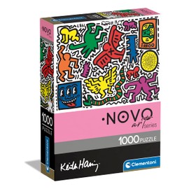 Clementoni - 39756 - Puzzle Colección Museos - Keith Haring - Puzzle De 1000 Piezas, Puzzle Cuadros De Arte, Desde 14 Años, Made In Italy