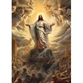 JESUS CHRIST THE RAPTURE PHOTO THE 2ND SECOND COMING HEAVEN FATHER 8X10 REPRINT