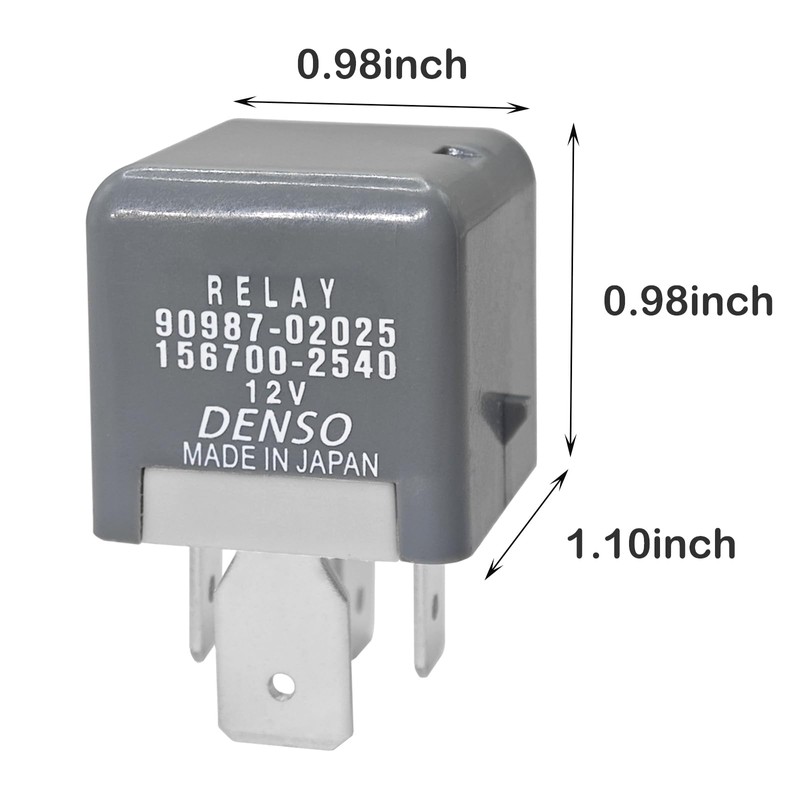 Relay 90987-02025, 156700-2540 Replaced 90080-87024 156700-2960 567-0003 4 Pins 12V