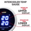 RACETECH 2-1/16" 52mm Blue LED Digital Electrical Dual Intercooler Temp