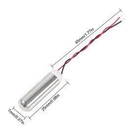 XIITIA 12pcs 725/7x25mm DC Coreless Motor Built-in Vibration Waterproof 1.5-3v 8000-16000RPM Motor for Model Aircraft/UAV/Quadcopter/Toy Aircraft, etc