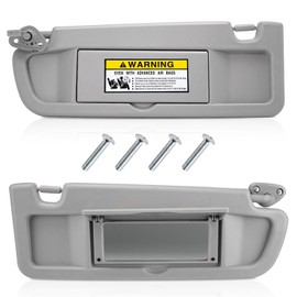 Sun Visor for Honda Civic 2006-2011 - Driver & Passenger Side Sun Visor Replaces 83280-SNA-A01ZC & 83230-SNA-A01ZC (Light Gray)
