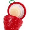 Bálsamo Labial Roja Crema Compacta, Hidratante de Fresa para Mujeres