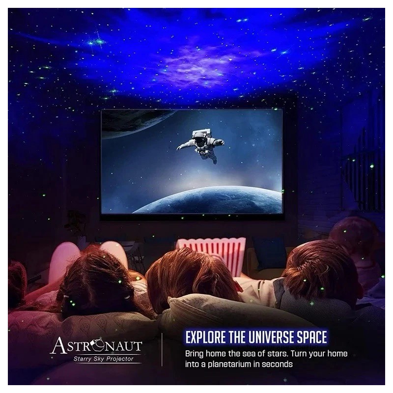 Mooyran Space Projector Star Series- Astronaut LED Light with Timer