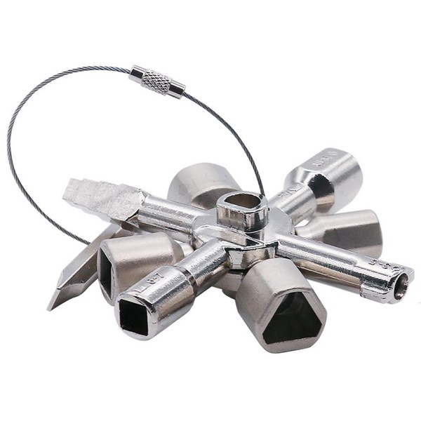 Daycount® Multi-Model 10 in 1 Universal Cross Key Plumber Keys