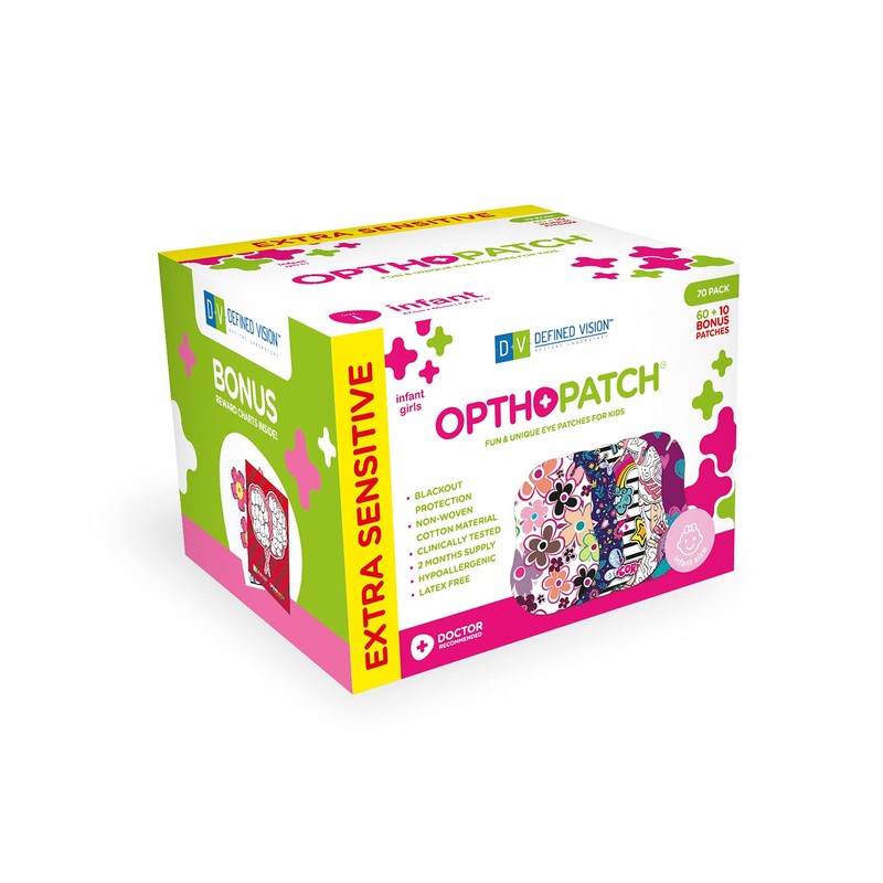 Opthopatch Parches para Ojos para bebés - Diseño bonito para