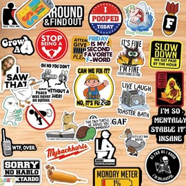 150PCS Classic Funny Sticker, Prank Meme Graffiti Sticker for Water Bottles Cars Motorcycle Bicycle Phone Adults, Waterproof Vinyl Decals