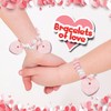 50 Heart Candy Bracelets with Heart Shaped Candy Beads and
