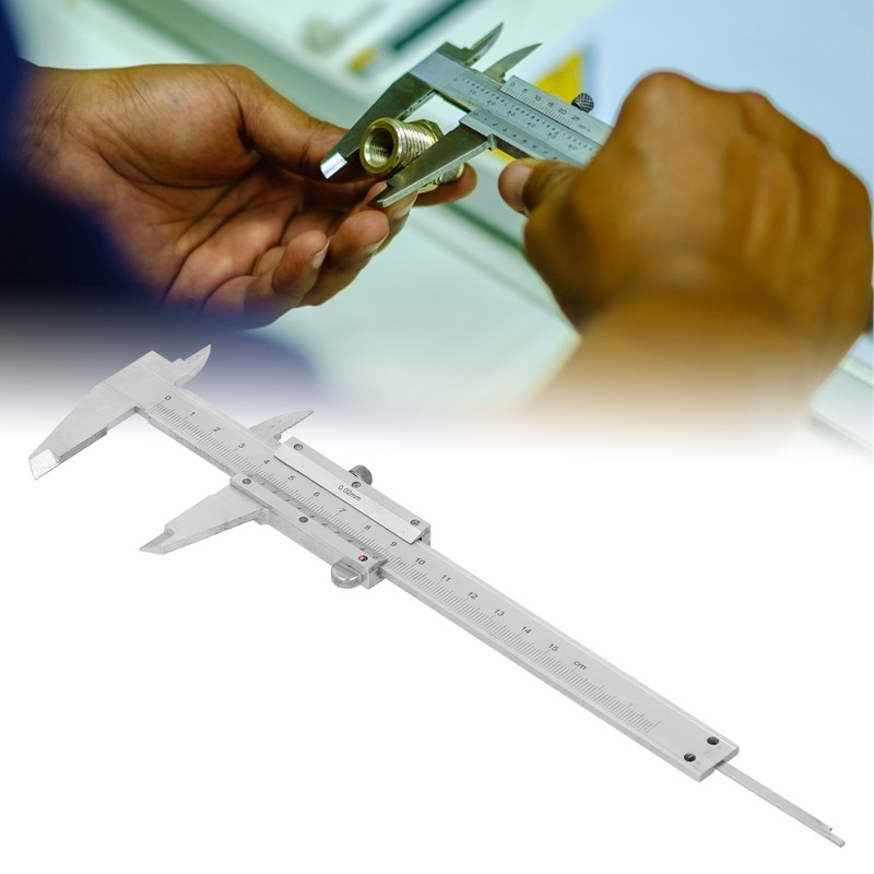 Vernier Scale High Carbon Steel Measurement Gauge Ruler Tool for