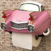 American Retro [Oldies Paper Holder] Paper Holder Oldies Pink Car