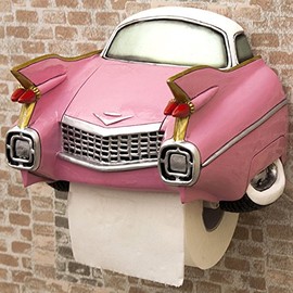 American Retro [Oldies Paper Holder] Paper Holder Oldies Pink Car