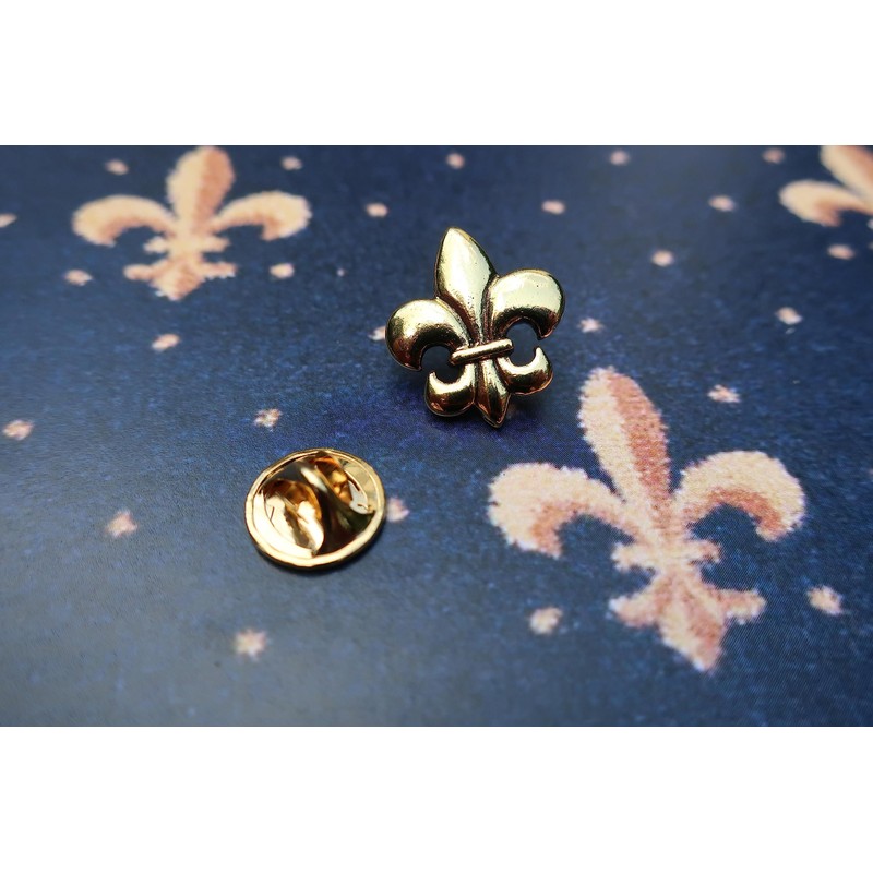 Jim Clift Design Fleur de Lis Gold Lapel Pin -