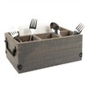 GoCraft 4 Compartment Flatware Caddy, Cutlery Utensil Holder, Silverware Condiment