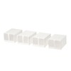 IKEA SKUBB - shoe box, white / 4 pieces -