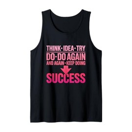 Mindset Motivation Quote for Success and Daily Inspiration Tank Top