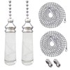 4 Pcs Light Pull Cord Set with Beaded Pull Chain