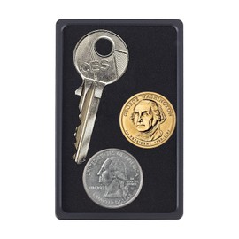 NICENEEDED 2 Pcs Minimalist Wallet Coin Tray for Men, Removable Coin & Key Holder for Slim Wallet, Additional Mini Accessory Tray for Metal Wallet