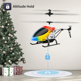 4DRC M5 Remote Controlled Helicopter for Beginners, Indoor RC Helicopter Toy with LED Lighting, 2.4GH, 3.5Ch RC Helicopter with Gyro Floating Function, Toy Gift for Boys Girls