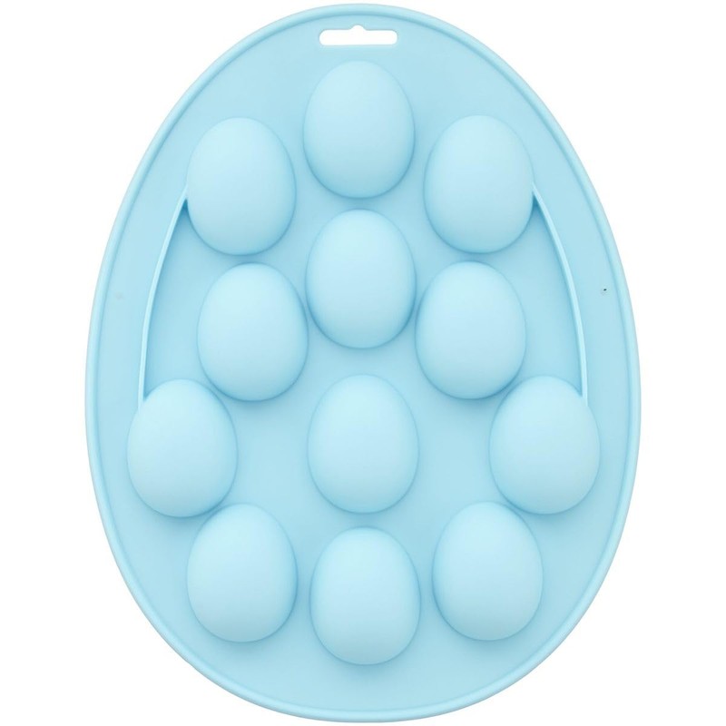 Wilton 2105-5719 12 Mulden Ei Mini Treat Form, Silikon, Mehrfarbig