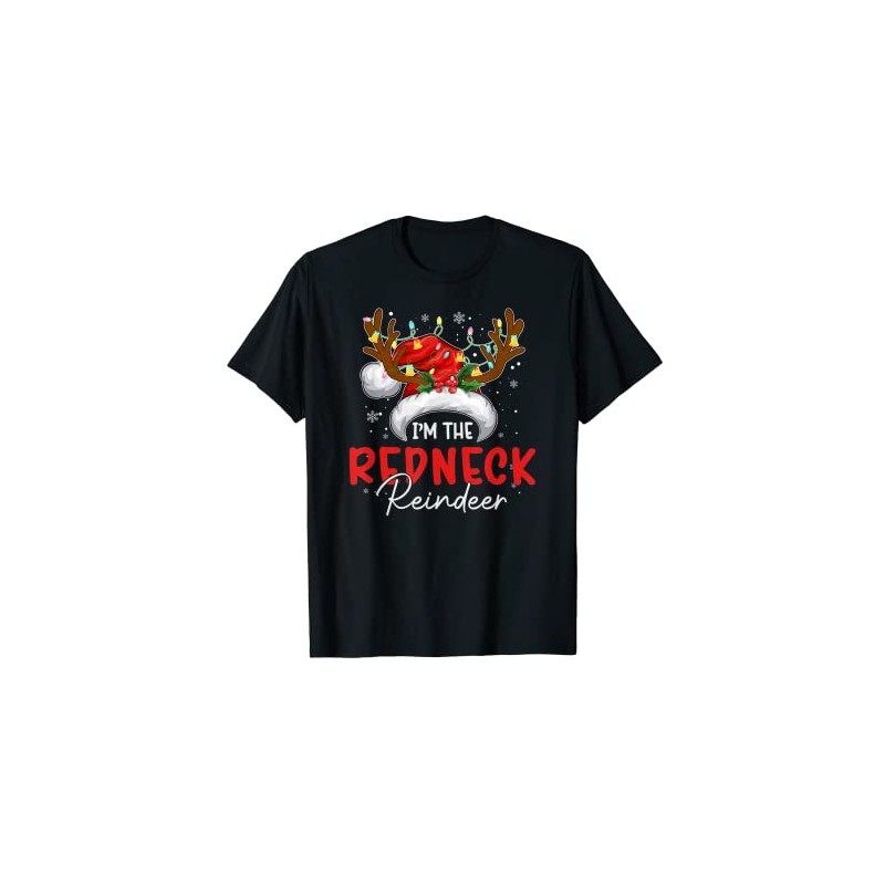 MB I'm The Redneck Reindeer Christmas Funny Family Pyjamas T-Shirt,