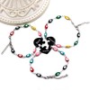 Uloveido 3pcs Best Friends Forever Bracelet Set Evil Eye Beaded