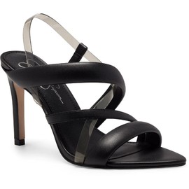 Jessica Simpson Women's Krissta Slingback High Heel Sandal Heeled, Black, 8.5