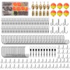 Fishing Bobbers and Hooks Tackle Kit, 227/228pcs Fishing Starter Kit