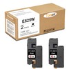 E525W Black Toner Cartridges Replacement for Dell 593-BBJX E525 E525W