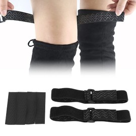 Knee boots straps, 2 pieces Knee boots women anti-slip boots Fixed belt straps with 4 pieces of adhesive tape