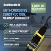 BoatBuckle's Pro Series Kwik-Lok Boat Tie Down Straps to Trailer