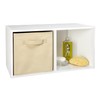 ClosetMaid Cubeicals 2 Cube Storage Shelf Organizer Bookshelf, Stackable or