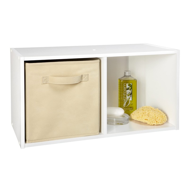 ClosetMaid Cubeicals 2 Cube Storage Shelf Organizer Bookshelf, Stackable or