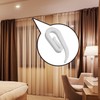 Honbay 200pcs White Plastic Curtain Hooks for Window, Door and