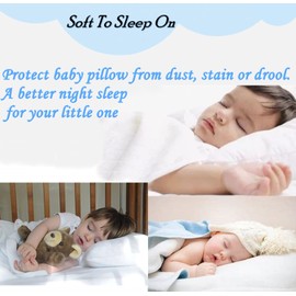 Toddler Pillowcase/Travel Pillowcase Pack of 2 Set 13x18 Inches with Envelope Closure - Soft & Breathable Baby Pillow Case Cover White