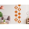 Mid-Century Modern Ogee Retro 70s Wall Decals - 80"H x