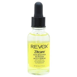 REVOX B77 ZITCARE AHA BHA PHA SUERO MULTIFASE BIFASICO CON CENTELLA 14.5%, ARBOL DE TE Y NIACINAMIDA 30MILILITROS