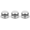3pcs Volume Control Knob Chromed Zinc Alloy for Electric Guitar
