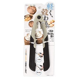 Pearl Metal CC-1255 Gadget Nut/Cracker, Silver, Total Length 3.4 x Width 1.9 x Height 0.6 inches (8.7 x 4.7 x 1.5 cm)