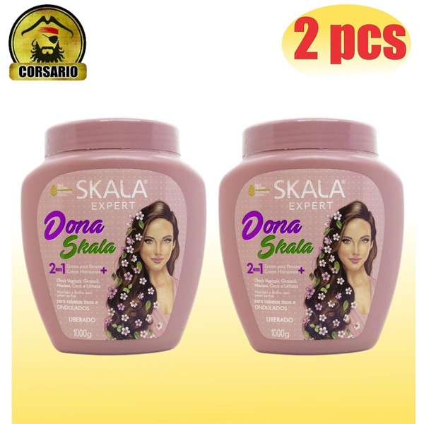 Skala Brasil Dona Vegan Mask Nourishing Styling Cream X 1kg-PACK X 2