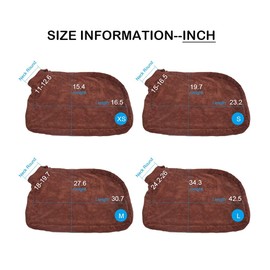 Harikaji Dog Bathrobe Towel, Microfiber Dog Bag,Bathrobe Absorbent Zipper for Puppy Small Medium Dogs (XS)