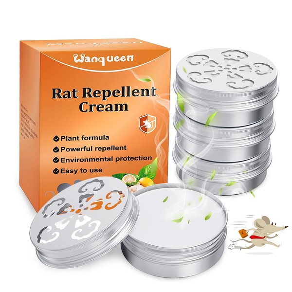 4 Pack Mice Repeller for Car Engines, Peppermint Oil to