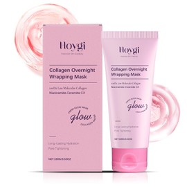 Collagen Night Mask - Overnight Peel Off Mask for Deep Hydration & Elasticity, Anti-Sagging & Glass Skin Glow, 3.53 fl.oz（100g）