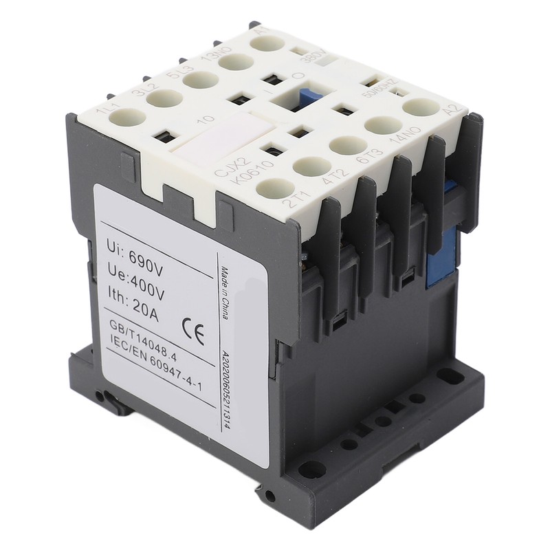 AC Contactor High Sensitivity Industrial Electric Thickened Silver Point Contacts
