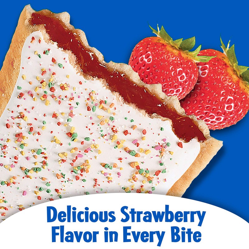 Pop-Tarts Breakfast Toaster Pastries, Frosted Strawberry Flavored, Value Pack, 29.3